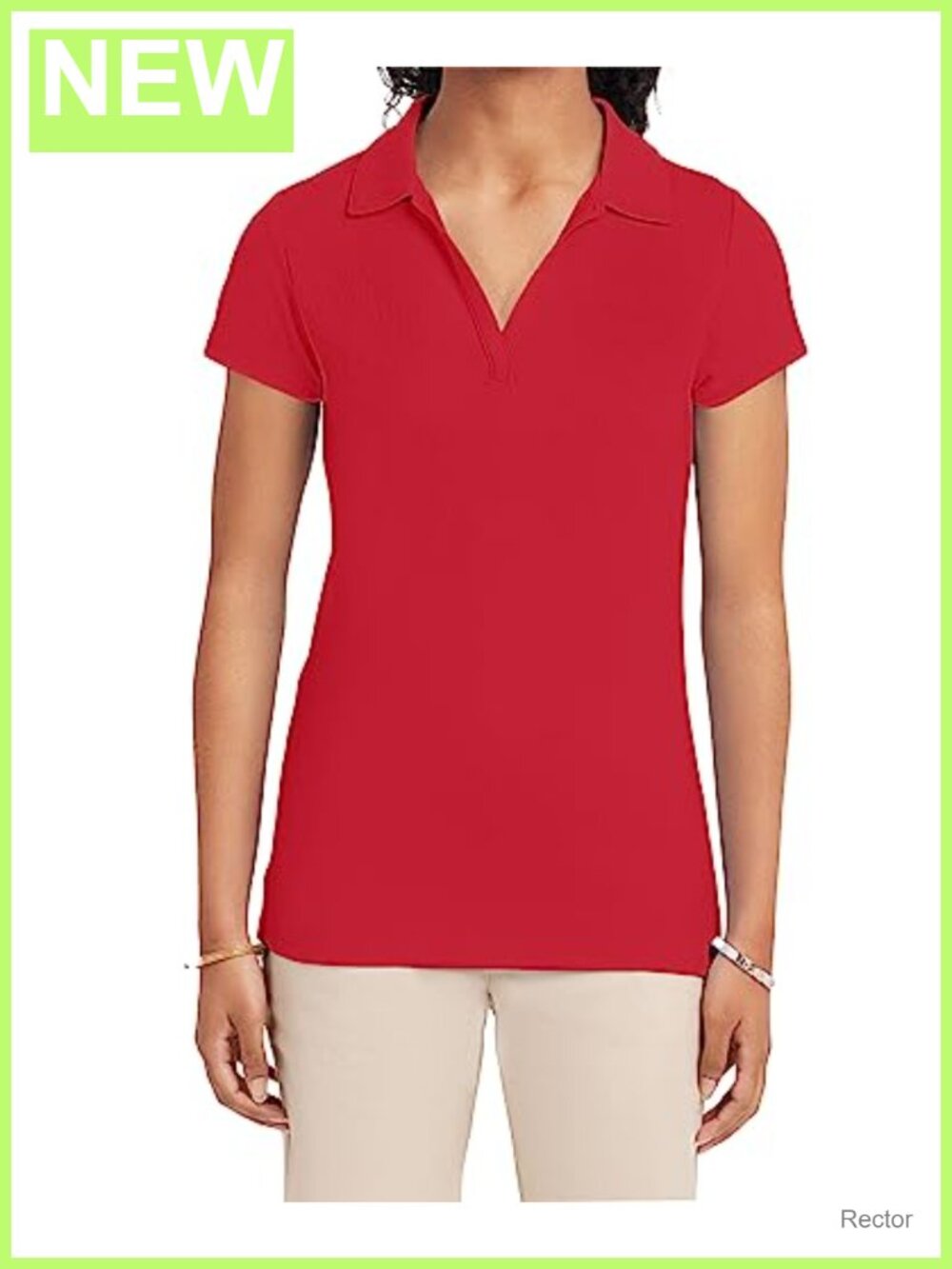 Nautica Performance Polo Short Sleeve Collared Uniform Top